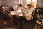 Leonid Pasternak The Night before the Examination Germany oil painting reproduction